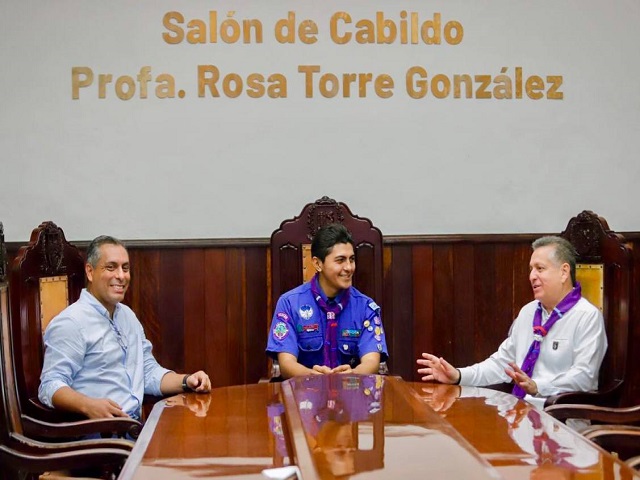 Lenin Monroy Cisneros “Presidente Municipal por un Día” en el marco de la Semana Scout 2024