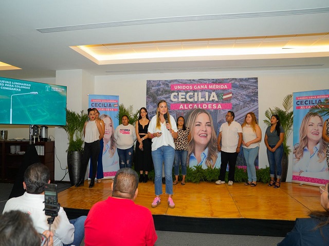 Cecilia Patrón instalará alumbrado LED en toda Mérida