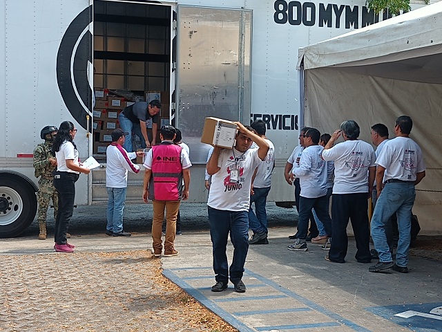 Arribaron a Yucatán las boletas que se utilizarán durante la jornada electoral del 2 de junio