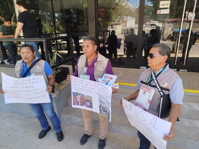 Despiden a servidores de la nación de manera injustificada y denuncian a Rogerio Castro