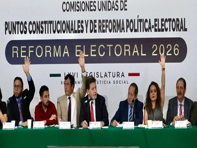 Aprueban en comisiones de San Lázaro dictamen de reforma electoral de Sheinbaum; pasa al pleno