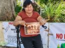 Cumple cinco días protesta de ejidataria por litigio de tierras en Chicxulub