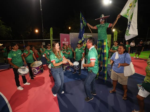 Más canchas mundialistas entregadas a la comunidad como parte de Mérida Enchula