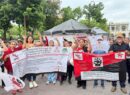 Unos 60 maestros de Yucatán protestan durante arranque del Mundial