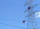 Operativo de rescate evita tragedia en torre de alta tensión en Juan Pablo II