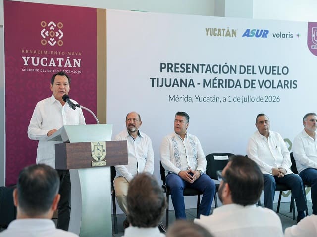 Nueva ruta aérea Mérida-Tijuana busca impulsar turismo y facilitar viajes al norte del país