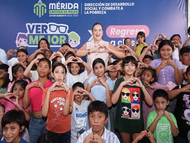 527 niñas y niños de Mérida regresarán a clases viendo mejor gracias al Ayuntamiento de Mérida