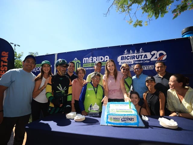 Cecilia Patrón celebra 20 años de la Bici-Ruta: un espacio de convivencia, para todos