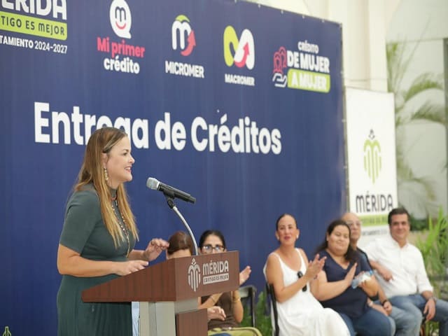 Cecilia Patrón impulsa la economía de Mérida con créditos para mujeres y emprendedores