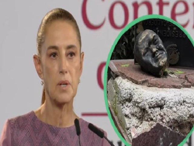 No estoy de acuerdo con lo que le hicieron a la estatua de Calderón: Sheinbaum